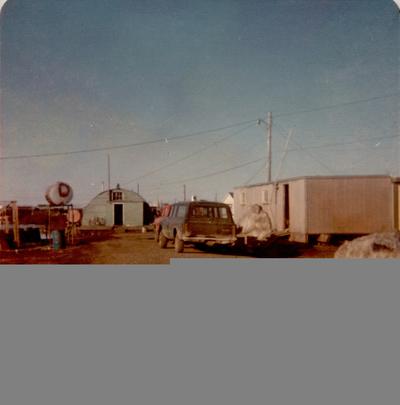 The green quonset hut was the old jail back in the 1970's.